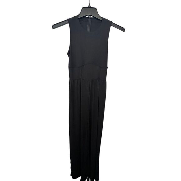 Commense Pants - Elegant Black Sleeveless Wide Leg Jumpsuit Evening Formal Occasion Party Wear